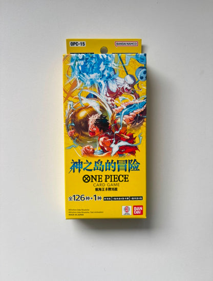 OnePiece Adventure on Kami’s Island OPC-15 Bandai Mini Display Card Box Sealed Chinese