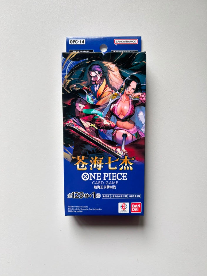 OnePiece The Azure Sea's Seven OPC-14 Bandai Mini Display Card Box Sealed Chinese