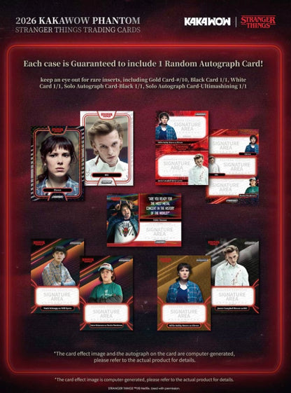 Kakawow Stranger Things Phantom Display Card Box Sealed