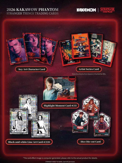 Kakawow Stranger Things Phantom Display Card Box Sealed