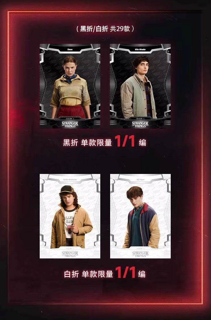 Stranger Things Wustyle Retro Display Card Box Sealed