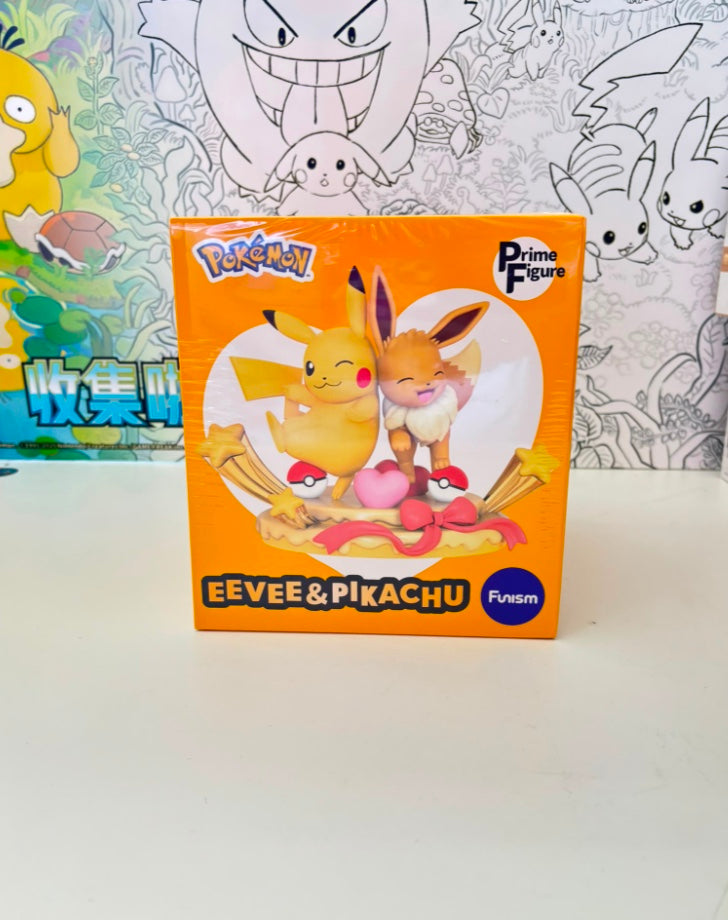 Pokemon Eevee And Pikachu Party Funism Prime Figure 28cm