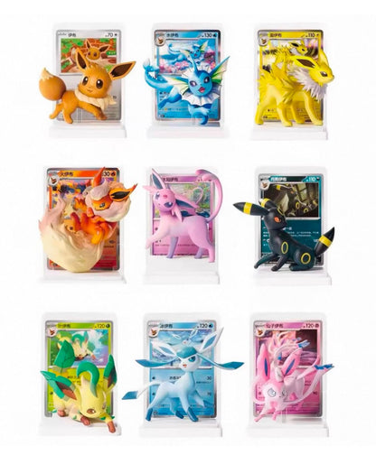 Pokemon Dream Painting V.3 Eevee & Friends Figure Set Simplified Chinese Display Card Box Sealed