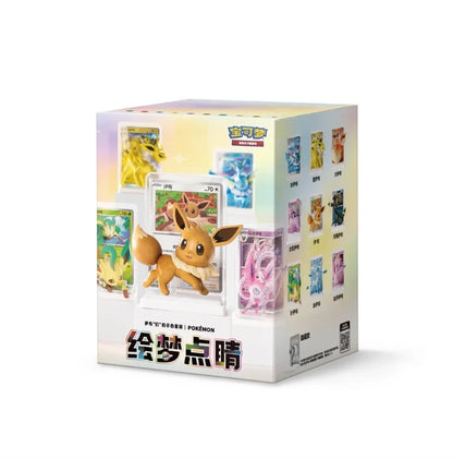 Pokemon Dream Painting V.3 Eevee & Friends Figure Set Simplified Chinese Display Card Box Sealed