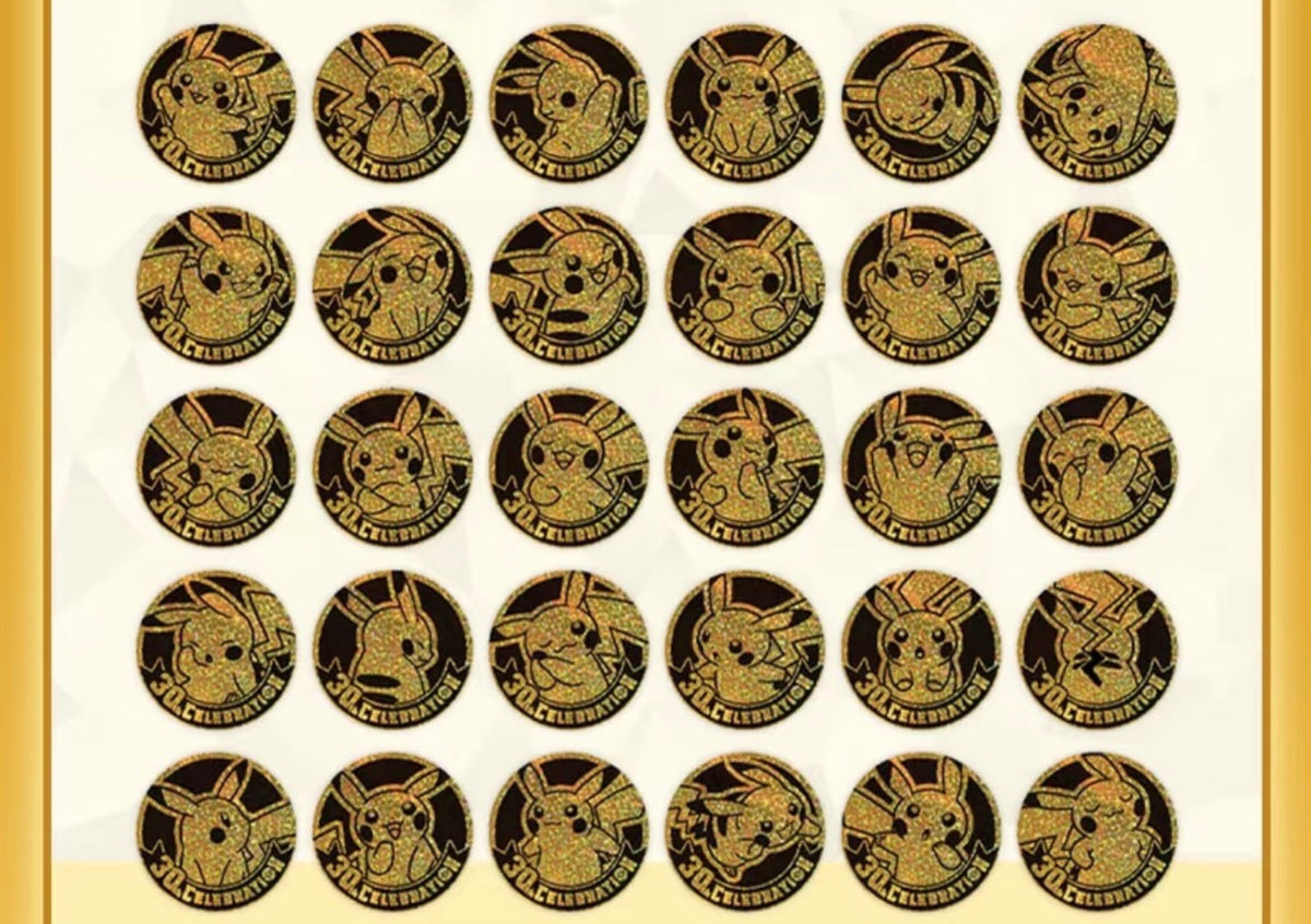Pokemon 30th Anniversary Coin Set Simplified Chinese Display Card Box Sealed