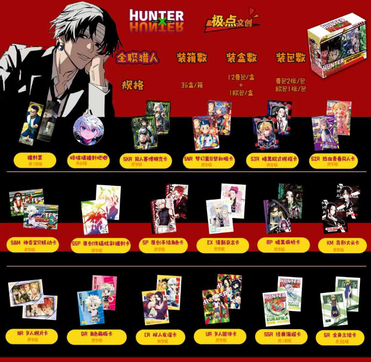 Hunter x Hunter 10Y Display Card Box Sealed