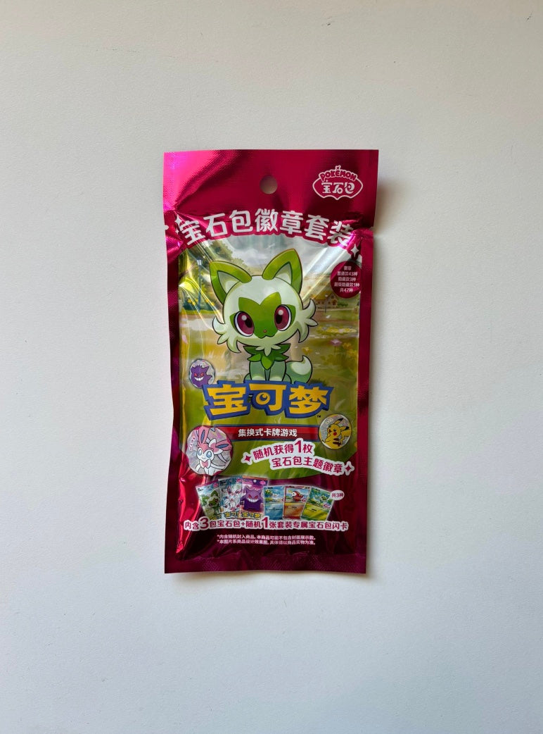 Pokemon Gem Pack Coin Set Gift Box Simplified Chinese Display Card Box Sealed