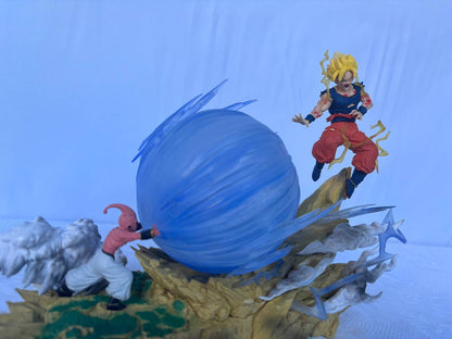 Dragon Ball Goku Kid Buu Battle Action Figure Statue 22cm