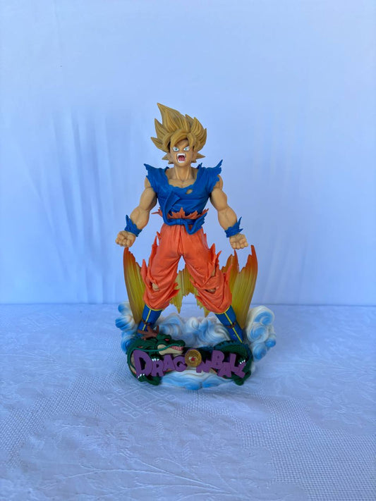 Dragon Ball Goku Super Saiyan Action Figure Statue 24cm