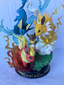 Pokemon Eevee Evolutions Jolteon Vaporeon Flareon Action Figure Statue 25cm