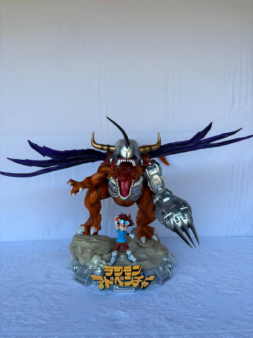 Digimon Agumon Greymon Action Figure Statue 40cm