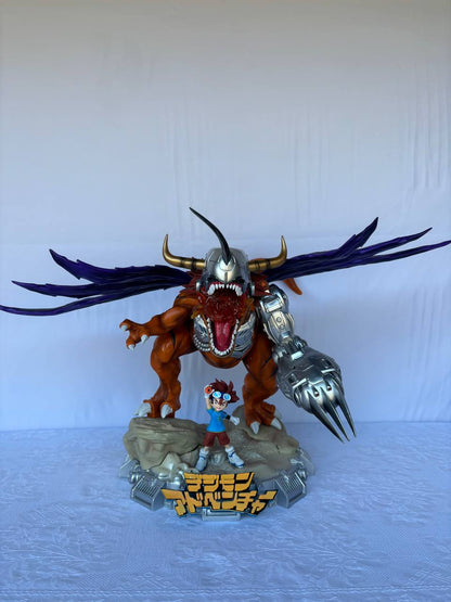 Digimon Agumon Greymon Action Figure Statue 40cm