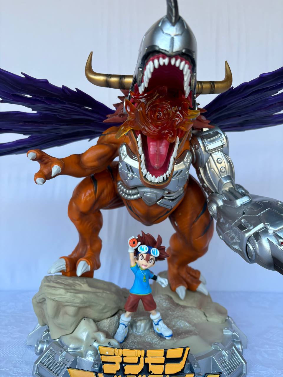 Digimon Agumon Greymon Action Figure Statue 40cm