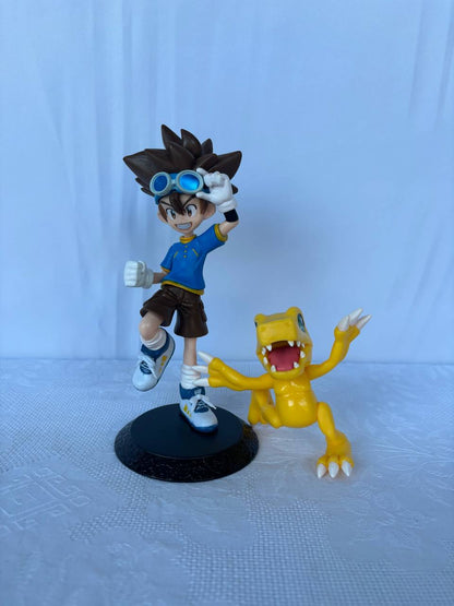 Digimon Agumon Tai Action Figure Statue 17cm