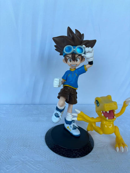 Digimon Agumon Tai Action Figure Statue 17cm