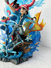 Pokemon Ash Greninja Evolution Action Figure Statue 30cm