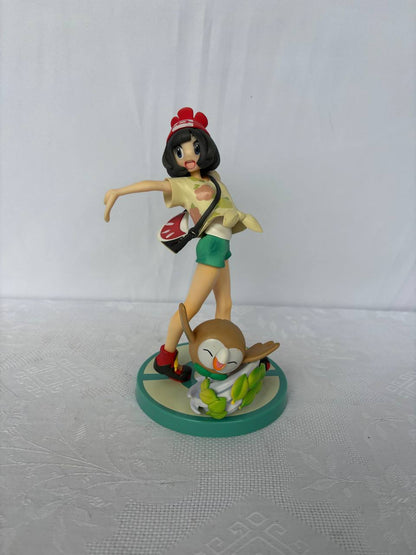 Pokemon Selene with Rowlet Action Figure Statue 19cm