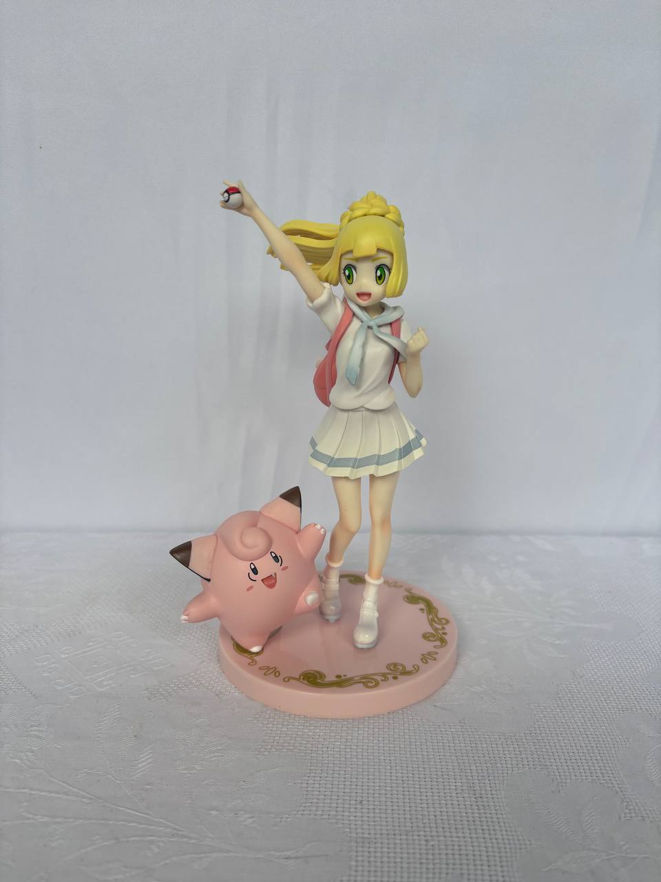 Pokemon Lillie and Clefairy Action Figure Statue 19cm