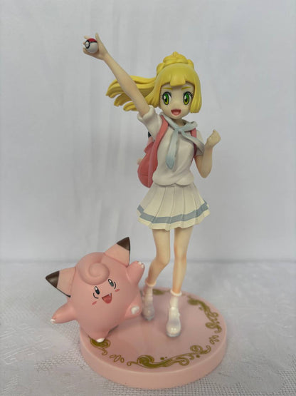 Pokemon Lillie and Clefairy Action Figure Statue 19cm