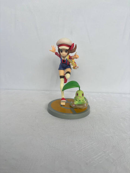 Pokemon Lyra And Chikorita Action Figure Statue 19cm