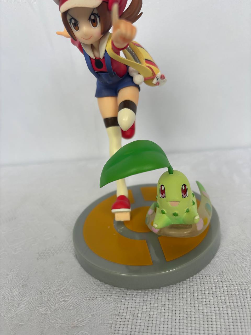 Pokemon Lyra And Chikorita Action Figure Statue 19cm