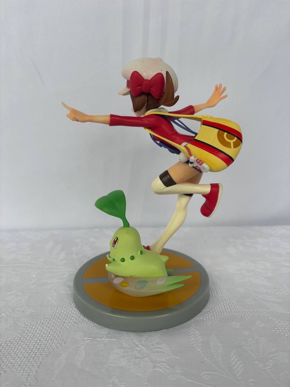 Pokemon Lyra And Chikorita Action Figure Statue 19cm