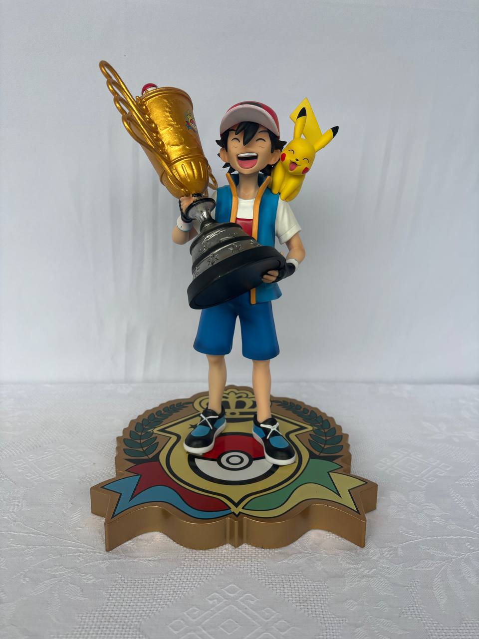 Pokemon Ash Champion Action Figure Statue 28cm