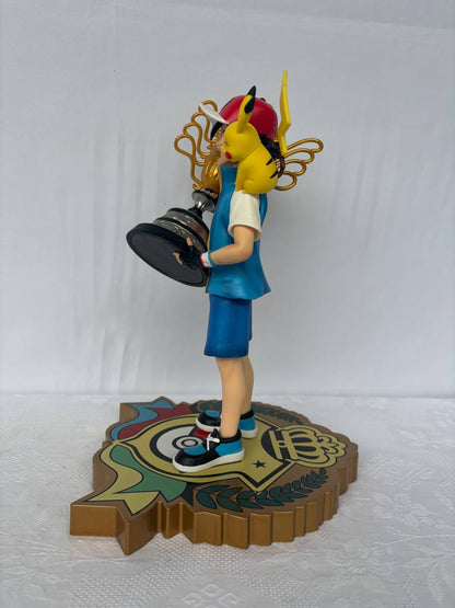 Pokemon Ash Champion Action Figure Statue 28cm