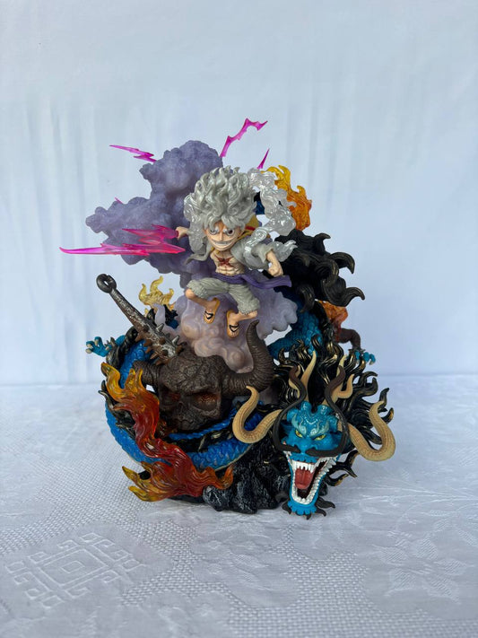 OnePiece Monkey D. Luffy Gear 5 Kaido Action Figure Statue 21cm