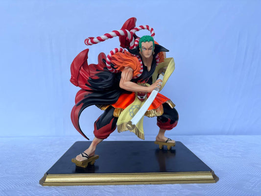 OnePiece Roronoa Zoro Action Figure Statue 24cm