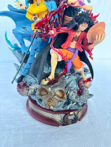 OnePiece Monkey D. Luffy Kid Trafalgar Law Action Figure Statue 22cm