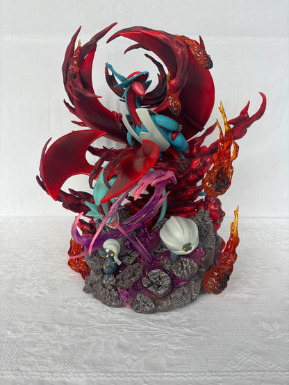 Pokemon Salamence Evolution Action Figure Statue 36cm