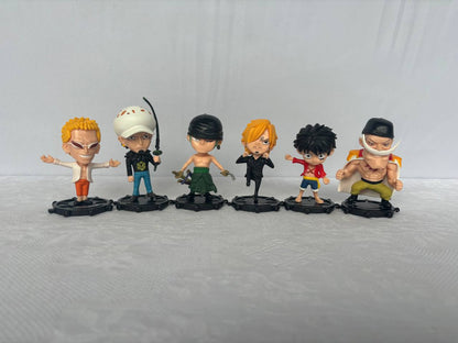 OnePiece Set 6 Mini Action Figure Statue