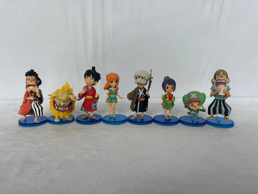 OnePiece Set 8 Mini Action Figure Statue