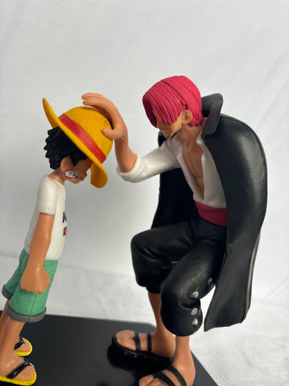 OnePiece Luffy and Shanks Action Figure Statue 18cm