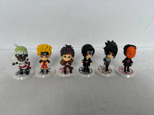 Naruto 6 Mini Action Figure Statue 10cm