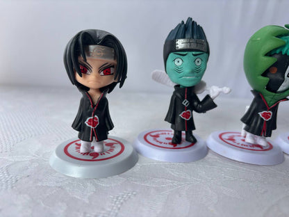 Naruto Akatsuki Set 10 Mini Action Figure Statue 10cm