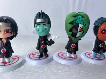 Naruto Akatsuki Set 10 Mini Action Figure Statue 10cm