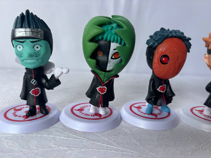 Naruto Akatsuki Set 10 Mini Action Figure Statue 10cm