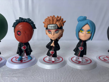 Naruto Akatsuki Set 10 Mini Action Figure Statue 10cm