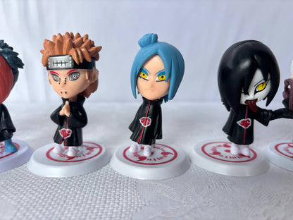 Naruto Akatsuki Set 10 Mini Action Figure Statue 10cm