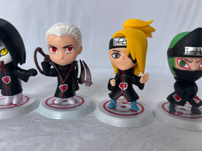 Naruto Akatsuki Set 10 Mini Action Figure Statue 10cm