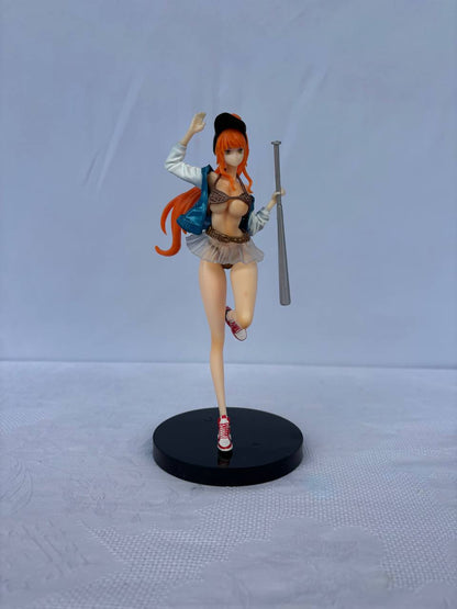 One Piece Nami Baseball Action Figure Statue 20cm