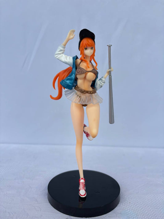 One Piece Nami Baseball Action Figure Statue 20cm