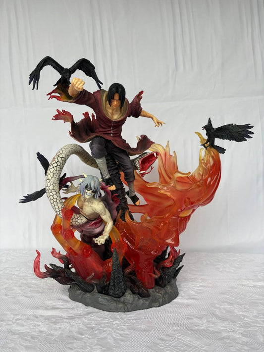 Naruto Itachi Uchiha and Kabuto Action Figure Statue 40cm