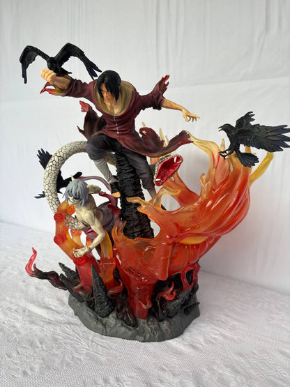 Naruto Itachi Uchiha and Kabuto Action Figure Statue 40cm