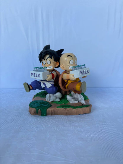 Dragon Ball Crilin and Goku Action Figure Statue 15cm