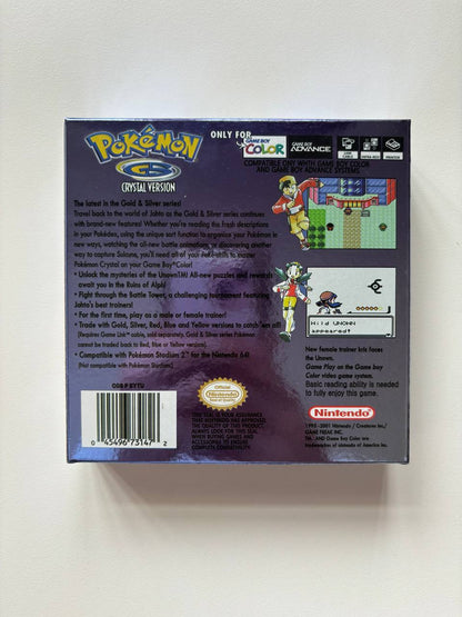 Pokemon Crystal Version GameBoy Color