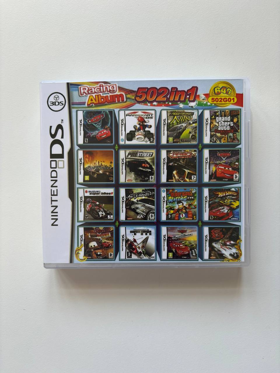 Multi Game 502 in 1 Nintendo DS 3DS